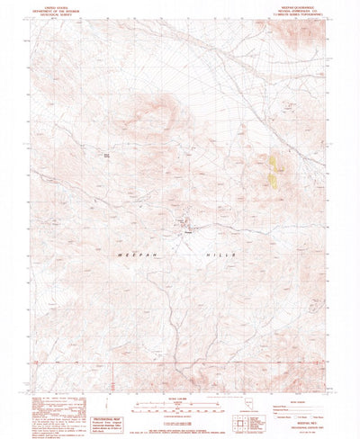 United States Geological Survey Weepah, NV (1987, 24000-Scale) digital map