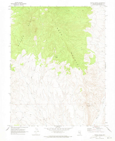 United States Geological Survey Weepah Spring, NV (1970, 24000-Scale) digital map