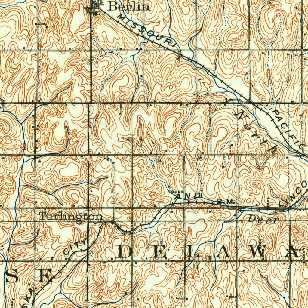 Weeping Water, NE (1903, 125000-Scale) Map by United States Geological ...