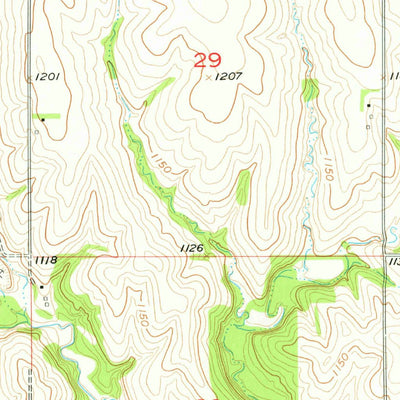 United States Geological Survey Weeping Water NE, NE (1956, 24000-Scale) digital map