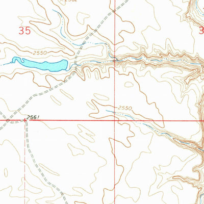 United States Geological Survey Weigand Reservoir, MT (1964, 24000-Scale) digital map