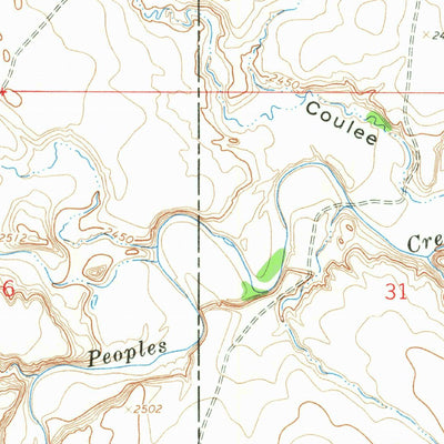 United States Geological Survey Weigand Reservoir, MT (1964, 24000-Scale) digital map