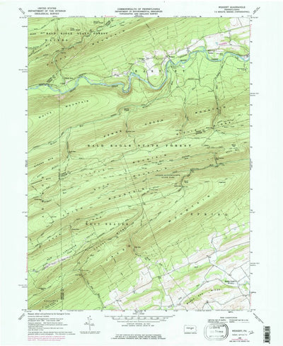 United States Geological Survey Weikert, PA (1968, 24000-Scale) digital map