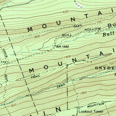 United States Geological Survey Weikert, PA (1968, 24000-Scale) digital map