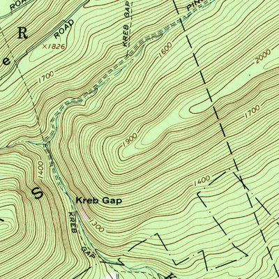 United States Geological Survey Weikert, PA (1968, 24000-Scale) digital map