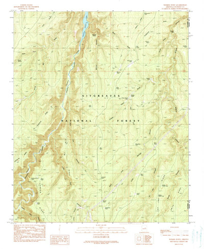 United States Geological Survey Weimer Point, AZ (1990, 24000-Scale) digital map