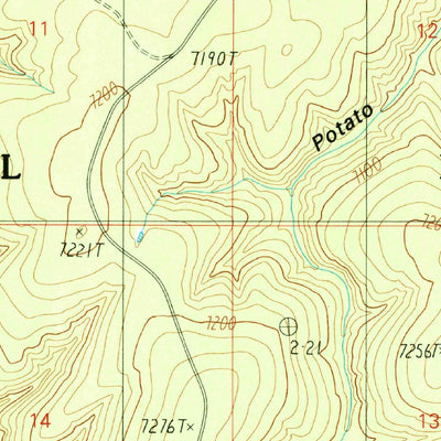 United States Geological Survey Weimer Point, AZ (1990, 24000-Scale) digital map