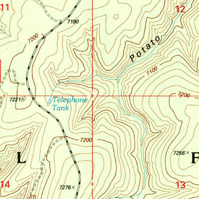 United States Geological Survey Weimer Point, AZ (1998, 24000-Scale) digital map
