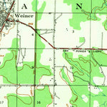 United States Geological Survey Weiner, AR (1939, 62500-Scale) digital map