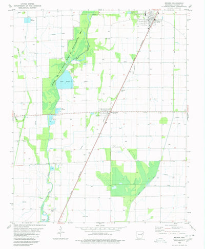 United States Geological Survey Weiner, AR (1980, 24000-Scale) digital map