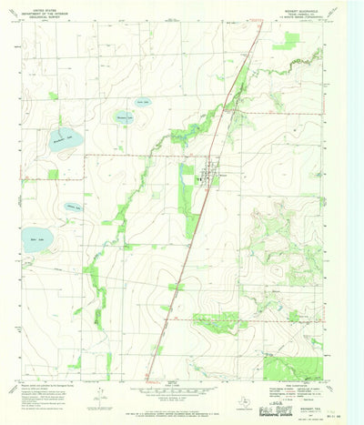 United States Geological Survey Weinert, TX (1967, 24000-Scale) digital map