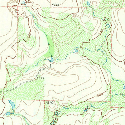 United States Geological Survey Weinert, TX (1967, 24000-Scale) digital map