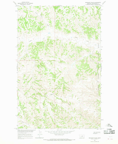 United States Geological Survey Weingart Place, MT (1965, 24000-Scale) digital map