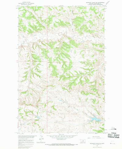 United States Geological Survey Weingart Place NW, MT (1965, 24000-Scale) digital map