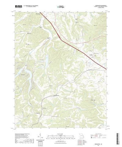 United States Geological Survey Weingarten, MO (2021, 24000-Scale) digital map