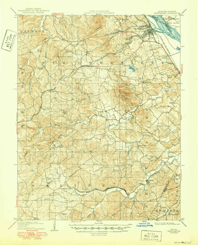 United States Geological Survey Weingarten, MO-IL (1909, 62500-Scale) digital map