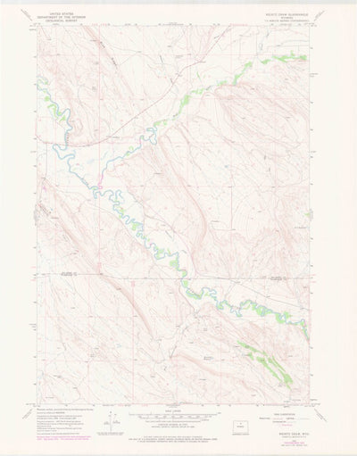 United States Geological Survey Weintz Draw, WY (1967, 24000-Scale) digital map