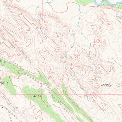 United States Geological Survey Weintz Draw, WY (1967, 24000-Scale) digital map