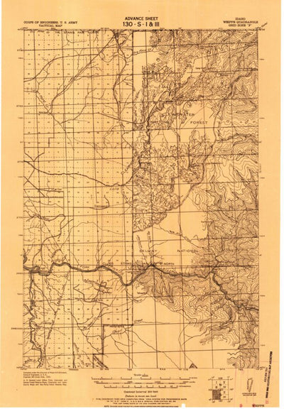 United States Geological Survey Weippe, ID (1924, 125000-Scale) digital map