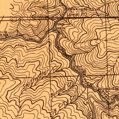United States Geological Survey Weippe, ID (1924, 125000-Scale) digital map