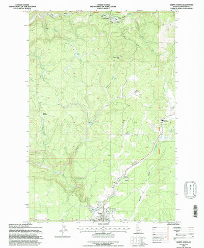 United States Geological Survey Weippe North, ID (1994, 24000-Scale) digital map