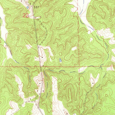 United States Geological Survey Weir, MS (1966, 24000-Scale) digital map