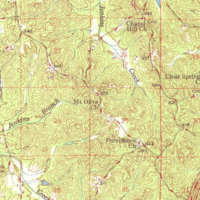 United States Geological Survey Weir, MS (1968, 62500-Scale) digital map