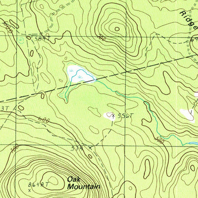 United States Geological Survey Weir Pond, ME (1988, 24000-Scale) digital map