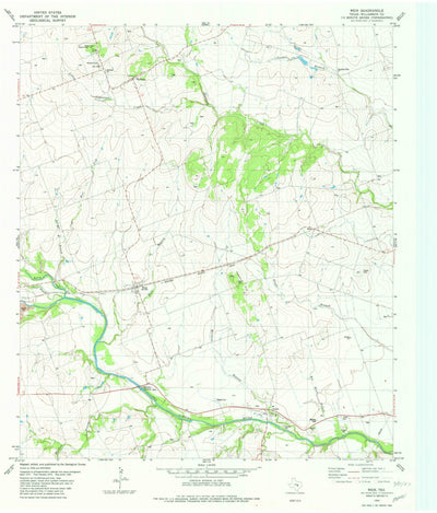 United States Geological Survey Weir, TX (1982, 24000-Scale) digital map