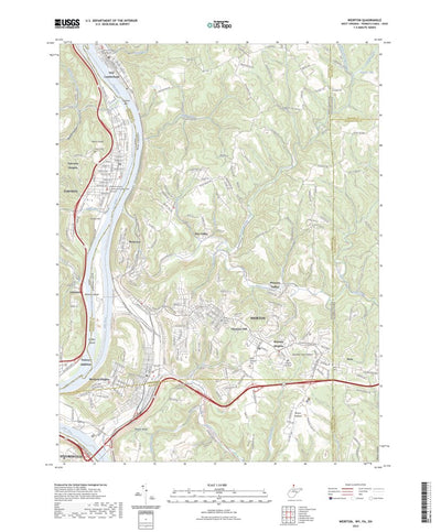 United States Geological Survey Weirton, WV (2023, 24000-Scale) digital map
