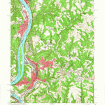 United States Geological Survey Weirton, WV-PA-OH (1958, 24000-Scale) digital map