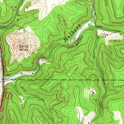 United States Geological Survey Weirton, WV-PA-OH (1958, 24000-Scale) digital map