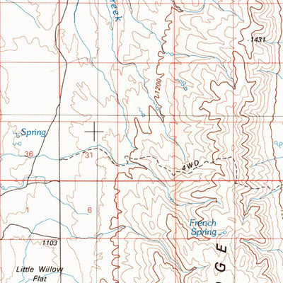 United States Geological Survey Weiser, ID-OR (1980, 100000-Scale) digital map