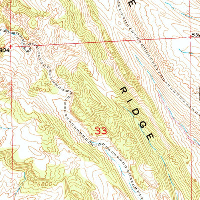 United States Geological Survey Weiser Pass, WY (1953, 24000-Scale) digital map