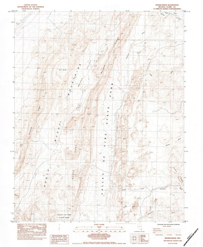 United States Geological Survey Weiser Ridge, NV (1983, 24000-Scale) digital map