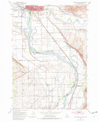 United States Geological Survey Weiser South, ID-OR (1951, 24000-Scale) digital map