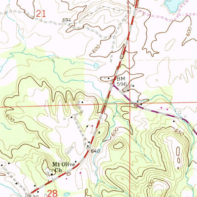 United States Geological Survey Weisner Mountain, AL (1967, 24000-Scale) digital map