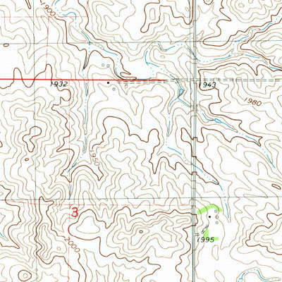 United States Geological Survey Weisser Dam West, ND (1980, 24000-Scale) digital map