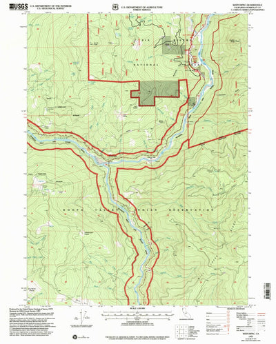 United States Geological Survey Weitchpec, CA (1997, 24000-Scale) digital map