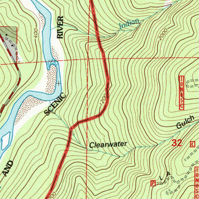 United States Geological Survey Weitchpec, CA (1997, 24000-Scale) digital map