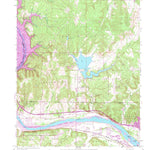 United States Geological Survey Wekiwa, OK (1958, 24000-Scale) digital map
