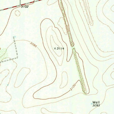 United States Geological Survey Welch East, TX (1969, 24000-Scale) digital map
