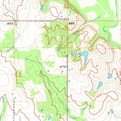 United States Geological Survey Welch North, OK-KS (1971, 24000-Scale) digital map