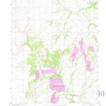 United States Geological Survey Welch NW, OK-KS (1971, 24000-Scale) digital map