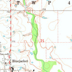 United States Geological Survey Welch South, OK (1971, 24000-Scale) digital map