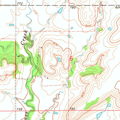 United States Geological Survey Welch South, OK (1971, 24000-Scale) digital map