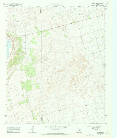 United States Geological Survey Welch SW, TX (1969, 24000-Scale) digital map
