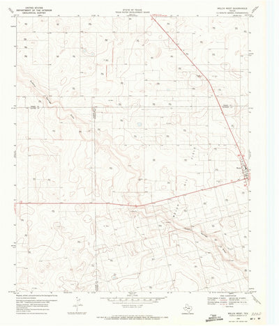 United States Geological Survey Welch West, TX (1969, 24000-Scale) digital map