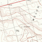 United States Geological Survey Welch West, TX (1969, 24000-Scale) digital map