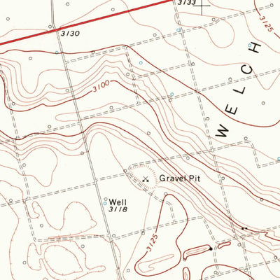 United States Geological Survey Welch West, TX (1969, 24000-Scale) digital map